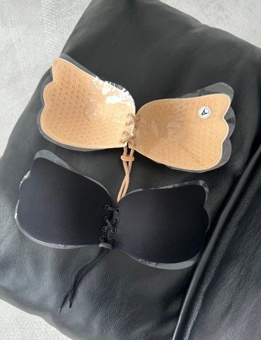 Fly bra "метелик" на зав'язках, Чорний, Чашка В, Чорний Б019 фото